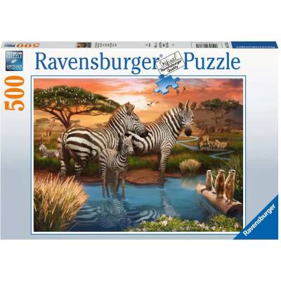 Ravensburger Пъзел Ravensburger от 500 части - Зебра (17376)