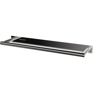 DECOR WALTHER Закачалка на релса за кърпи Mikado Frame с PVD покритие 31 см черен хром (0523858)