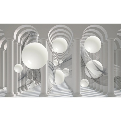 ForWall 3D Fototapeta Biele gule papier 254 x 184 cm
