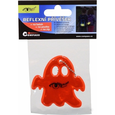 Prívesok na kľúče Reflexní GHOST červený