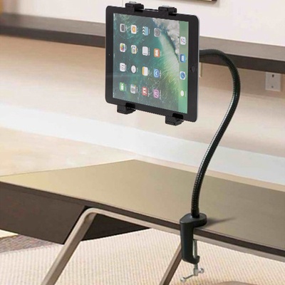 AppleMix Držiak pre Apple iPad - kovový - flexibilný husí krk - otočný o 360° - čierny