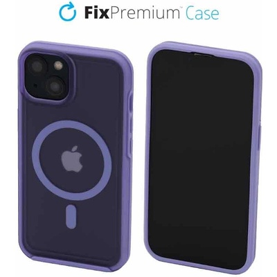 FixPremium Clear s MagSafe iPhone 13 fialové