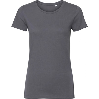 Russell Athletic 108F / Дамска тениска от 100% органичен памук - цвят convoy grey M (10108F25302)