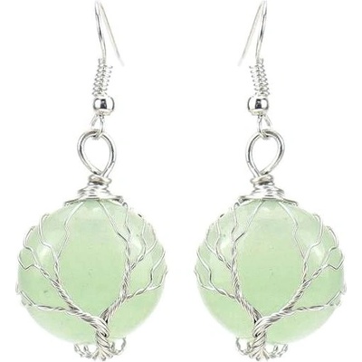 Flor de Cristal náušnice La piedra Avanturín LA_PIEDRA5