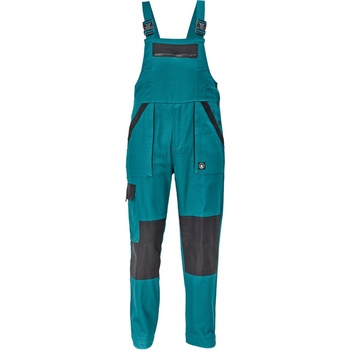 Cerva MAX NEO Pracovné nohavice s trakmi červeno čierne