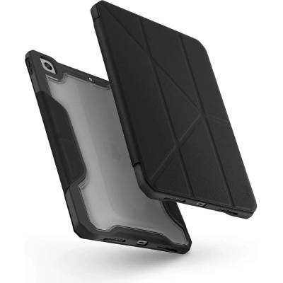 Uniq Trexa Case - хибриден удароустойчив кейс за iPad 9 (2021), iPad 8 (2020), iPad 7 (2019) (черен)