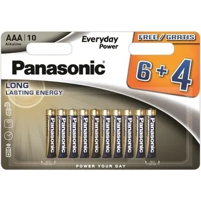 Panasonic БАТЕРИЯ lr03/10bw 6+4f eps everyday power panasonic (panasonic 00260859)