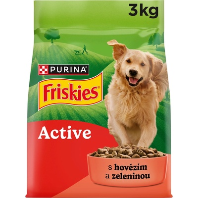 Friskies Vitafit Active hovězí 3 kg