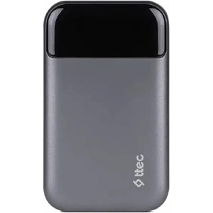 Ttec Портативна батерия ttec - ReCharger Pro, 10 000 mAh, сива (8694470004297)