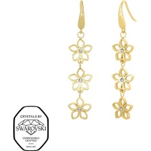 CRYSTalp Visací náušnice se Swarovski krystaly Formentera 42428.EG