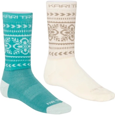 Kari Traa Puffin Sock 2PK zelená