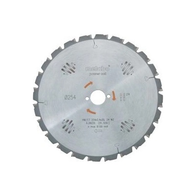 METABO Pílový kotúč pre okružné píly HW/CT 160x20, 10 WZ 22°