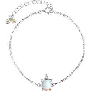 Silenti Jewelry Сребърна гривна "Еднорог