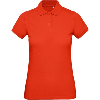B&C Collection B&C INSPIRE POLO / Дамска поло тениска от пике от органичен памук - огнено червена XXL (010440u3505)