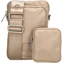 Charm London Svetloelegantná kabelka na mobil „Daily“ hnedá