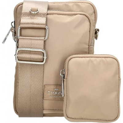 Charm London Svetloelegantná kabelka na mobil „Daily“ hnedá