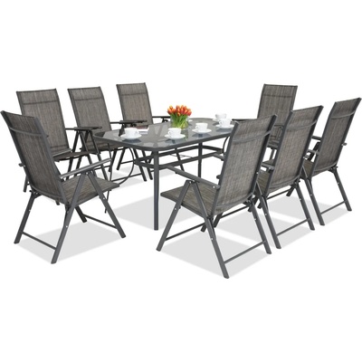 Garden Point Метална градинска мебел Modena/Rosario за 8 човека Garden Point антрацит (GAP388-8)