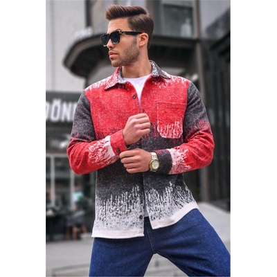 Madmext Мъжка риза с външен джоб 5579 - Червена #364618 (364618_Червен)