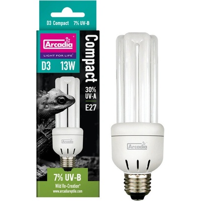 Arcadia D3 Compact Reptile Lamp 13 W 7.0 UVB
