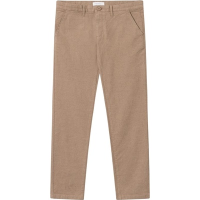 KnowledgeCotton Apparel KnowledgeCotton Apparel Chuck Regular Flannel Chino Pants - Kelp Melange - 38/34 Целогодишни чинос панталони с класическа кройка Панталони