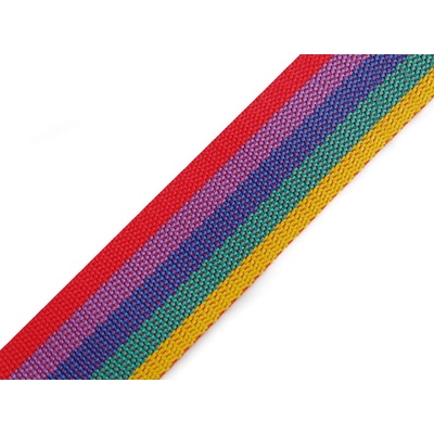 Prima-obchod Popruh polypropylenový šíře 40 mm tloušťka 1 mm, barva 90 multikolor