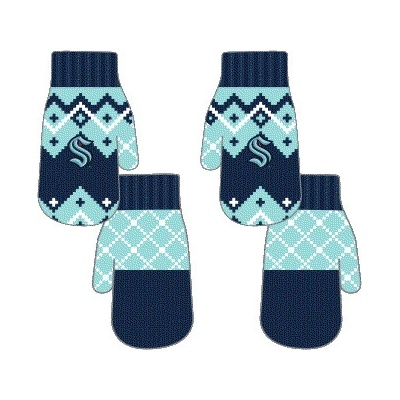 Outerstuff Dětské rukavice Seattle Kraken Fleece Lined Patchwork