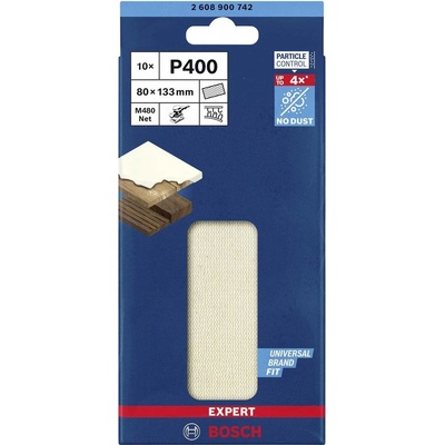Bosch Accessories EXPERT M480 2608900742 brúsna sieť pre orbitálnu brúsku bez otvorov Zrnitosť 400 (d x š) 133 mm x 80 m