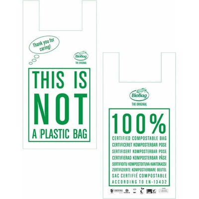 Kompostovateľná taška na nákup Pevná, BioBag