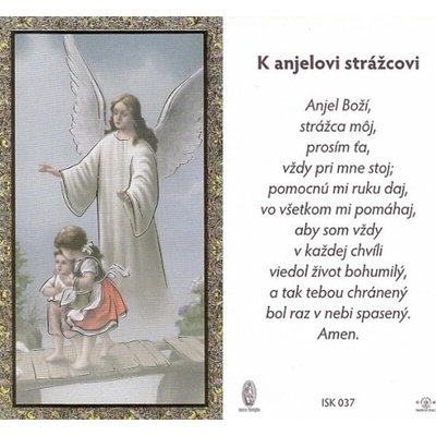 Obrázok pozlátený (ISK037) s modlitbou
