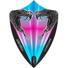 Red Dragon PETER WRIGHT Snakebite Pink & Blue Freestyle Dart Flights