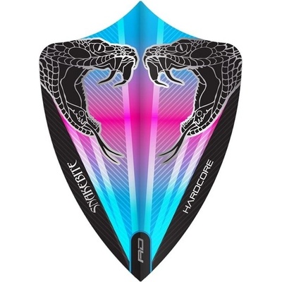 Red Dragon PETER WRIGHT Snakebite Pink & Blue Freestyle Dart Flights – Zboží Dáma