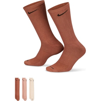 Nike Мъжки чорапи Nike 3 Pack Crew Socks Mens - Clay/Black