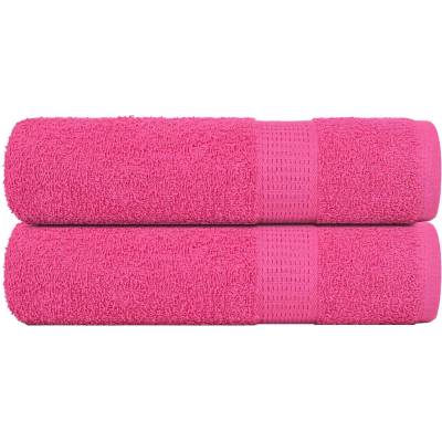vidaXL Кърпи за ръце FROGN 2 бр. Розови 50x100 см 360 г/м2 (137046)