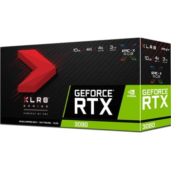 Image 1 of PNY GeForce RTX 3080 10GB XLR8 10GB GDDR6X (VCG308010TFXMPB)