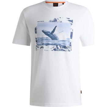 Image 1 of Boss Тениска Boss Men's Dunetrace Regular Fit T-Shirt - White 100