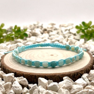 Certom Macramé náramek s amazonitem 0341