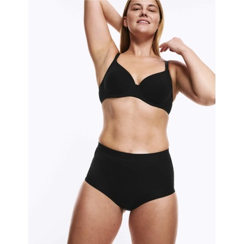 Marks & Spencer Памучни бикини с висока талия, 3 броя Marks & Spencer черни Marks & Spencer | Cheren | ЖЕНИ | S