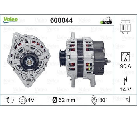 Alternátor VALEO 600044