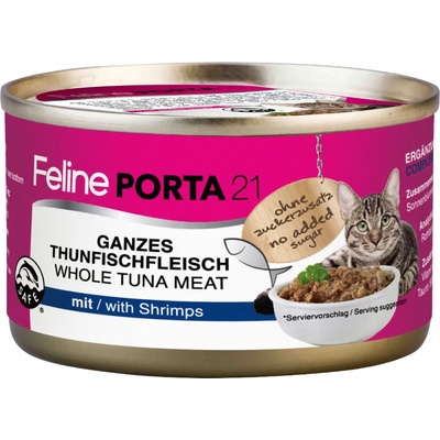 Feline Porta 21, 6 x 90 g - Tuniak s krevetami
