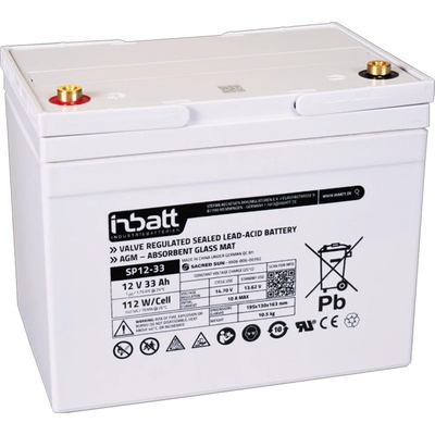 INBATT SP12-33, 12V, 33Ah