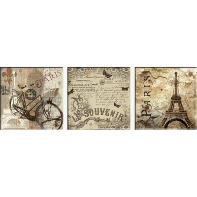Vavien Artwork Vintage Paris obraz barevná/hnědá