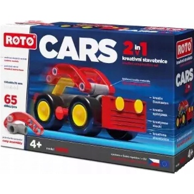 Efko Stavebnica Roto Cars 2v1 Bugina, 65 ks