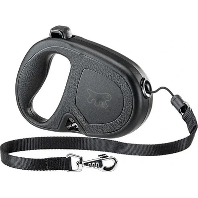 Ferplast Flippy One Cord Large - Автоматичен повод за кучета, 5 метра въже за кучета до 35 кг. - черен