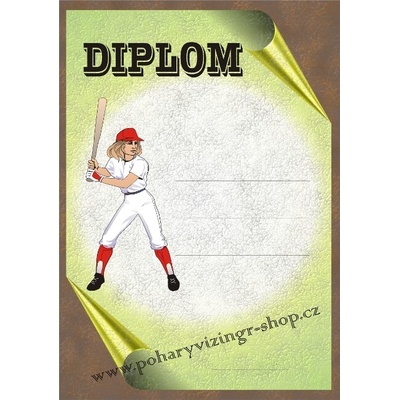 VIZINGR Baseball diplom A4 č.13