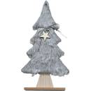 Textilomanie Dekorační vánoční stromeček s kožešinou LUSH 41 cm různé barvy Barva: Světle šedá 40x45 cm