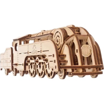 UGears Дървен 3D пъзел Ugears от 172 части - Мини Локомотив (U-70228 )