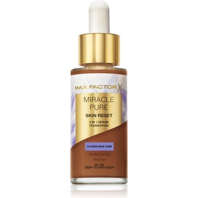 Max Factor Miracle Pure saténově matný make-up se středním krytím 95-100 Deep To Very Deep 30 ml