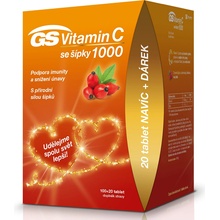 GS GS Vitamin C 1000 se šípky, 100+20 tablet