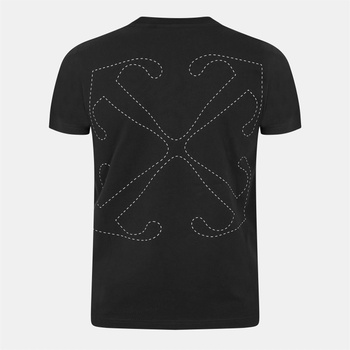 Off White Тениска Off White Men's - Crew Neck T-Shirt - Black-White