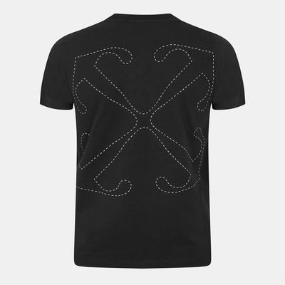 Off White Тениска Off White Men's - Crew Neck T-Shirt - Black-White